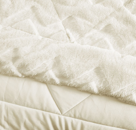 Плед Arya Dahlia Zigzag (200*220 см) - Кремовый - купить 1