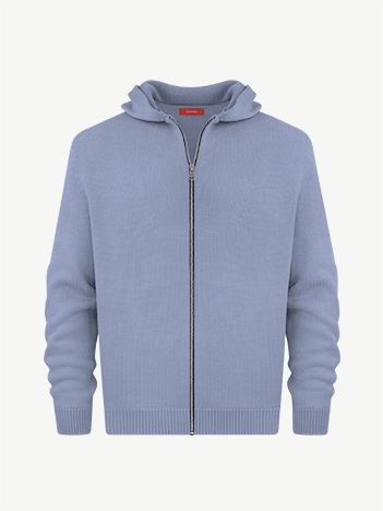 Толстовка на замке из мягкой шерсти