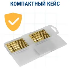 Бита отверточная ПРАКТИКА Эксперт PZ-2 х 50мм Tin (10шт) (036-964)