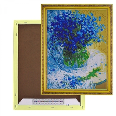 
          Алмазная мозаика Alingar, на подрамнике, с полным заполнением, (глянц.) дизайн рамка, 40х50 см, 26 цветов, "Букет в вазе"