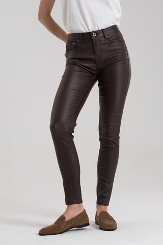 Брюки экокожа