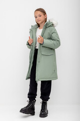 пальто  для девочки  ВК 38107/2 ГР