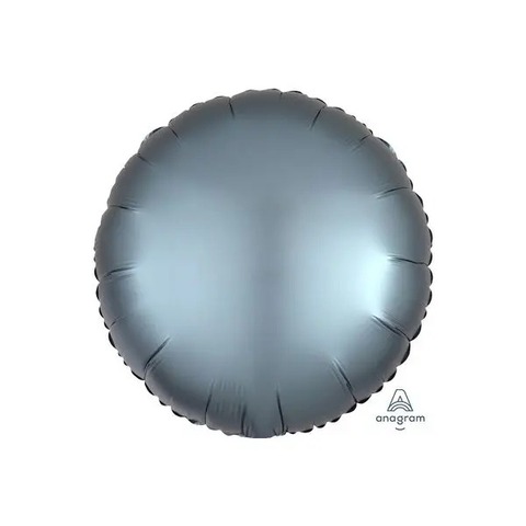Круг Сатин Серо-Голубой An 18"