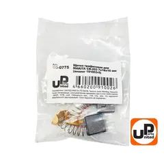 Щетка графитовая UNITED PARTS для MAKITA СВ-203 (аналог 191953-5) 7х18х16мм (90-0775)