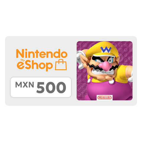 Карта оплаты Nintendo eShop 500 MXN Mexico [Цифровая версия]