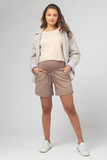 Шорты для беременных 16335 светлый мокко