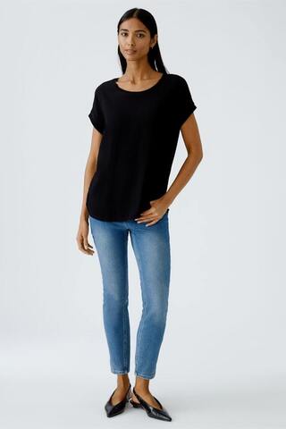 Oui Блуза комбинированная с короткими рукавами