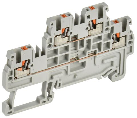 ARMAFIX Клемма Push-in CP-ML 2 ур. 1,5мм2 серая IEK