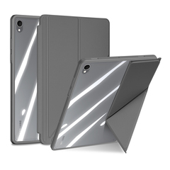 Чехол книжка серого цвета для планшета Samsung Galaxy Tab S11, серия Magi Series Case от Dux Ducis