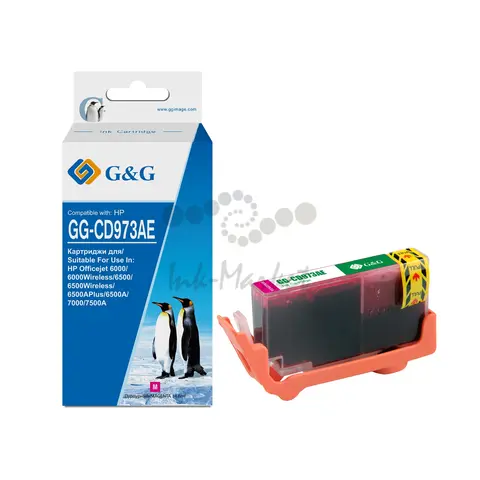 Картридж GG 920XL GG-CD973AE для HP Officejet 6000, 6500, 7000, 7500, пурпурный (700 стр.)