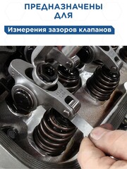 Набор щупов для измерения зазоров КОБАЛЬТ 70 мм, №1, диапазон измерений 0,02-0,1 мм, 9 шт. (920-117)