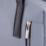 Сумка Саломея 1105 гладкий серо-голубой + черный