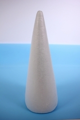 Фигура из пенопласта Конус, белый, 30 см, 1 шт.