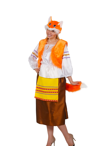 Карнавальный костюм взрослый Лиса -хозяюшка