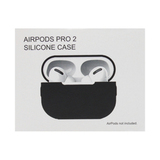 Силиконовый чехол со шнурком для Airpods Pro 2 Silicone Case (Черный)