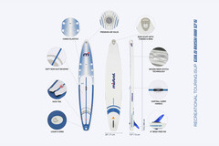 Доска SUP Mistral Gold Rush Air 12'6 x 28``