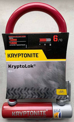 Замок-скоба велосипедный Kryptonite U-locks Kryptolok Mini-7 FlexFrame (бордовый) - 2