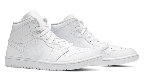 Кроссовки Jordan 1 Mid - Triple White 2.0