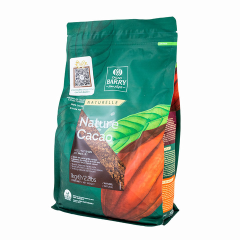 Какао порошок Cacao Barry Nature Cacao 10-12%, 1 кг (NCP-10NAT-89B). Годен до 17.01.25г