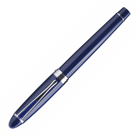 Перьевая ручка Aurora Ipsilon Deluxe Blue resin CT, перо - М, в подарочной коробке