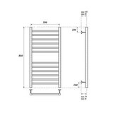 Полотенцесушитель водяной Point PN10158S П12 500x800, хром