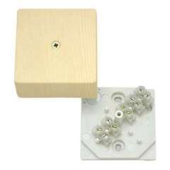 Коробка распр. для к/каналов 75х75х28мм сосна Greenel