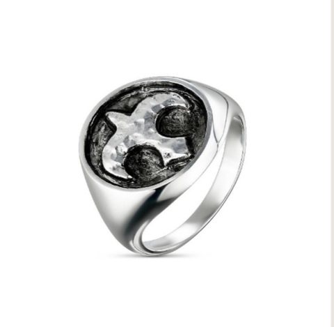 Ring Antique Bird Rhodium