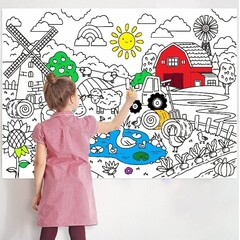 Большая развивающая раскраска 