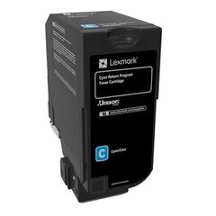 Тонер-картридж для принтеров Lexmark CS725 голубой (cyan). Ресурс 12000 стр (74C5HC0)