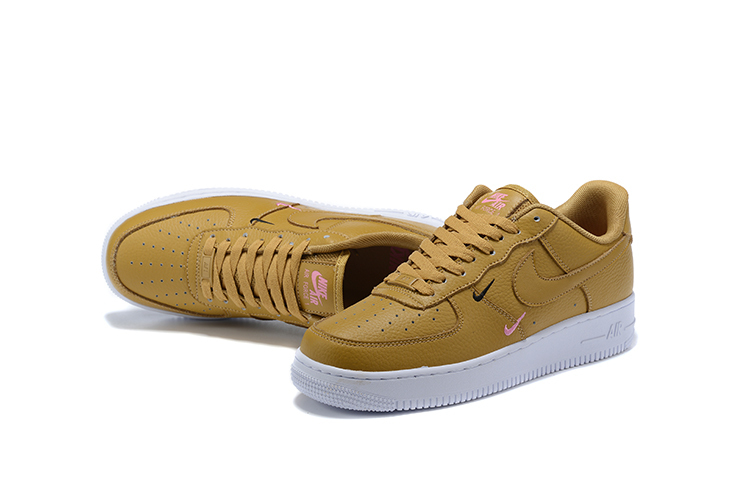 Nike brown af1 clearance
