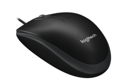 Logitech Мышь проводная Logitech B100 USB Black Optical OEM.