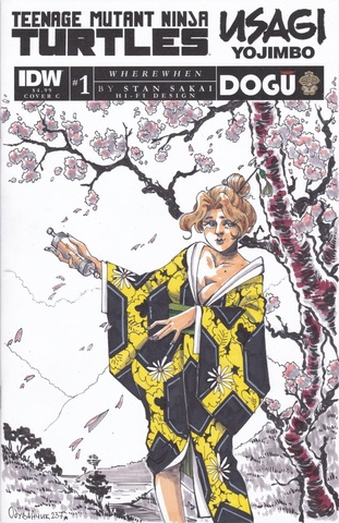 Teenage Mutant Ninja Turtles Usagi Yojimbo WhereWhen #1 (Cover 28oi B) (Одуванчик237)