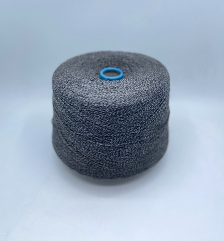New Mill (пр.Италия), art.Gamma mouline  363м/100гр. 35% меринос, 20% кашемир, 30% вискоза, 15% полиамид, цвет-Серо-черное мулине, арт.28476
