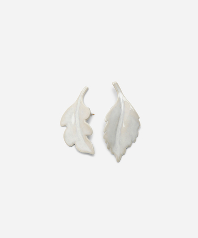 Серьги LEAF OXID WHITE