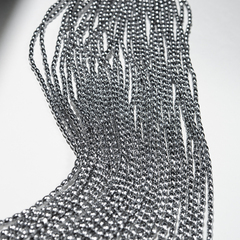 Гематин (гематит), рис 5*3,5мм, оттенок "Родий"