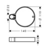 Мыльница на штангу Hansgrohe Cassetta 28678000