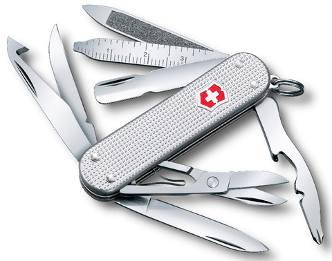 Нож Victorinox MiniChamp 58 мм алюминий серебристый (0.6381.26)