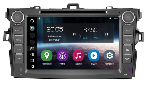 Штатная магнитола FarCar s200 для Toyota Corolla 07-12 на Android (V063)