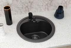 ULGRAN U-500  Круглая мойка с отверстием под смеситель