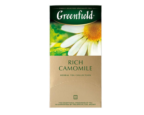 купить Чайный напиток в пакетиках из фольги Greenfield Rich Camomile, 25 пак/уп