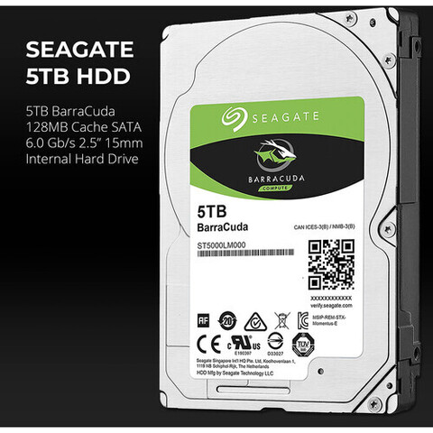 Жесткий диск Seagate Barracuda 5TB HDD 2.5