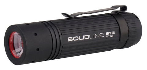 Фонарь ручной Led Lenser Solidline ST6, чёрный, светодиодный, AAAx1 (502211)