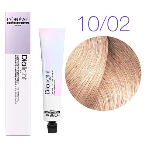 L'Oreal Professionnel Dia light 10.02 (Молочный коктейль очень светлый натуральный перламутровый) - Краска для волос