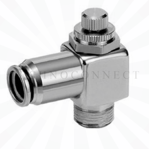 ASG620F-04-12S  Дроссель с обратным клапаном, нерж. ст