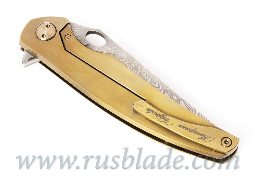 Cheburkov Golden Raven # 161 Damascus Gold Plated - фотография 