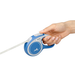 Flexi NEW LINE Comfort рулетка New Classic XS (до 12 кг) лента 3 м серый/синий,