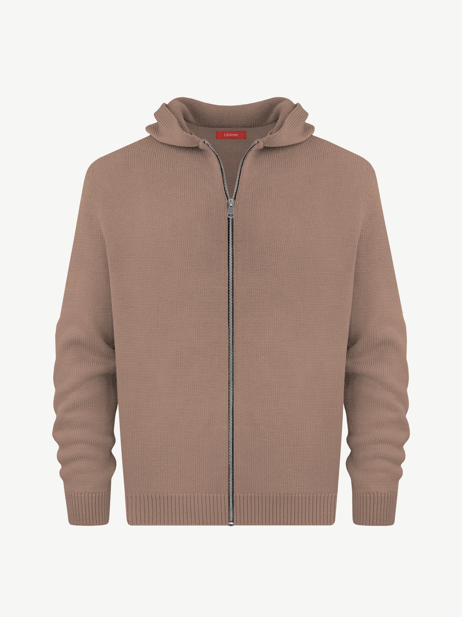 Толстовка на замке из мягкой шерсти