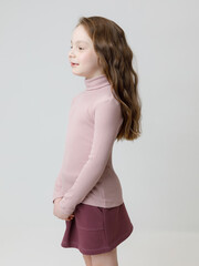 джемпер  для девочки  КР 301477/розовый лед к599