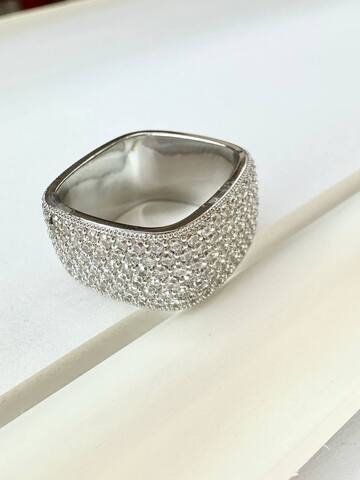 Кольцо Супер Шайн, серебряный цвет