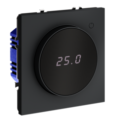 Терморегулятор электронный VOLTUM S70 с индикацией и датчиком, для теплого пола, (графит)